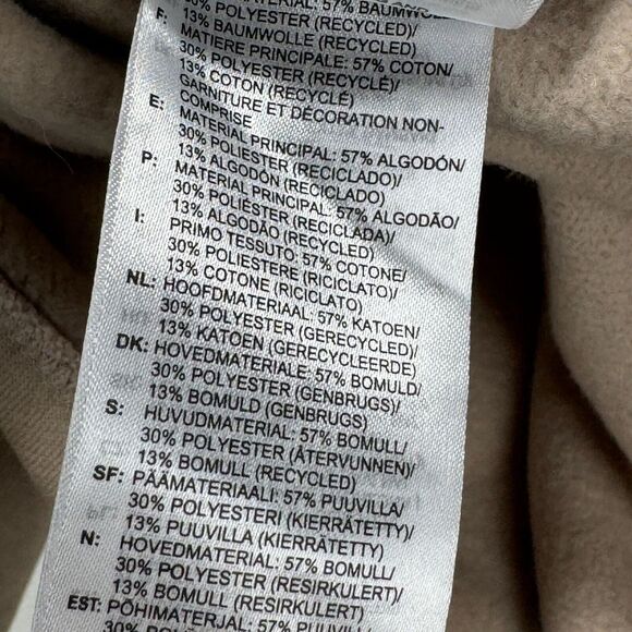 Reebok x Cardi B Crop Top Sweatshirt Sweater Women Large Beige Cotton Blend - Picture 7 of 10